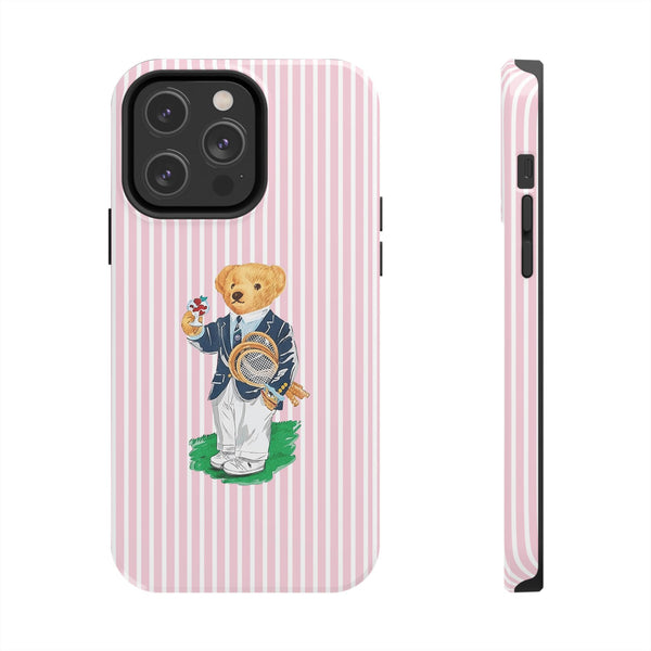 Preppy Teddy Bear Phone Case - Tough & Trendy Protection