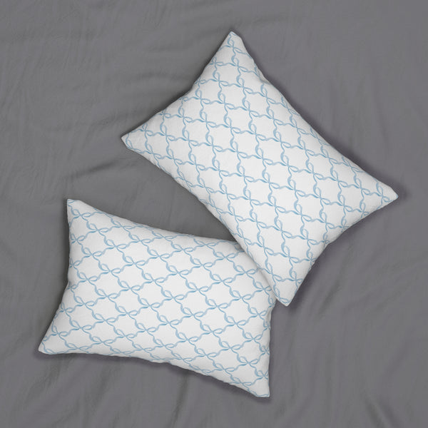Preppy Bow Pillow with insert , 14" X 20"