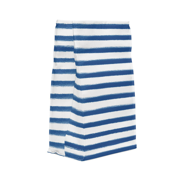 Lunch Bag Preppy Navy and White Stripesl, tote
