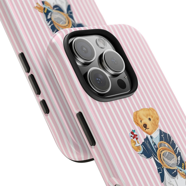 Preppy Teddy Bear Phone Case - Tough & Trendy Protection