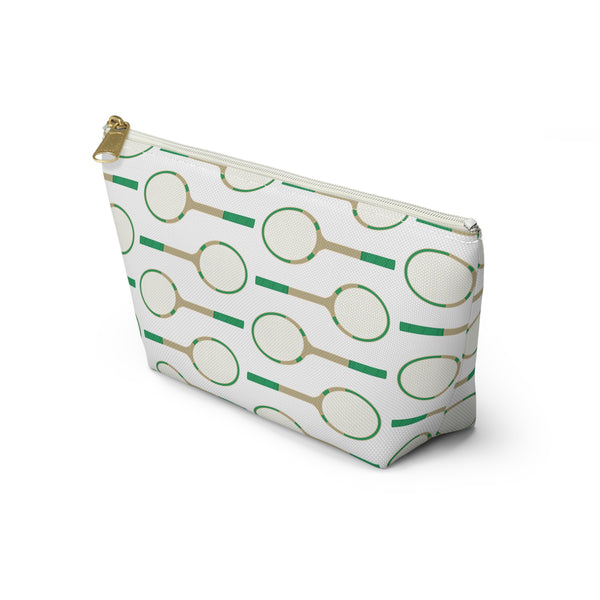 Tennis Racquet - Accessory Zip Pouch Available in Two Sizes