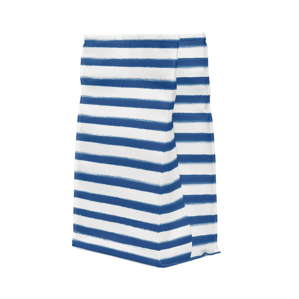 Lunch Bag Preppy Navy and White Stripesl, tote