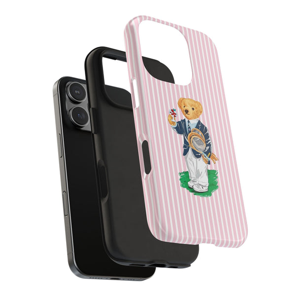 Preppy Teddy Bear Phone Case - Tough & Trendy Protection