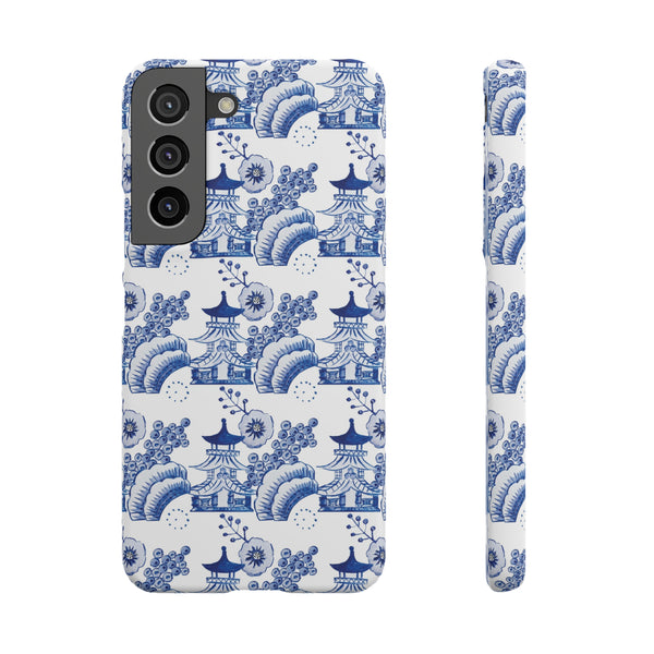 Chinoiserie Chic Toile Blue + White Phone Case