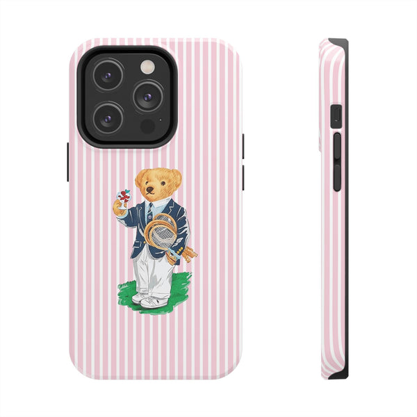 Preppy Teddy Bear Phone Case - Tough & Trendy Protection