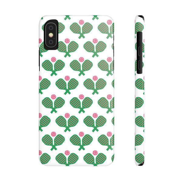 Pickle Ball Pickleball Lover Phone Case, Samsung,  iPhone Case Slim and Sleek, Preppy and Classic, Impact Resistant Shell