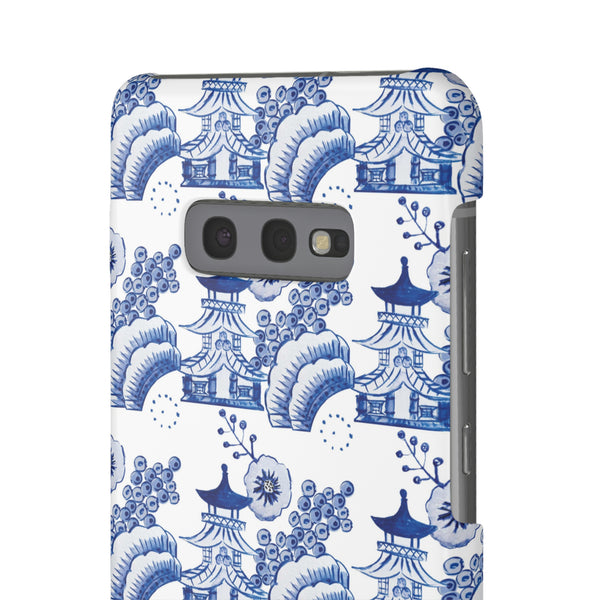 Chinoiserie Chic Toile Blue + White Phone Case