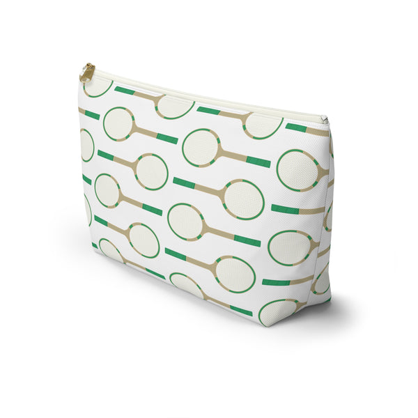 Tennis Racquet - Accessory Zip Pouch Available in Two Sizes