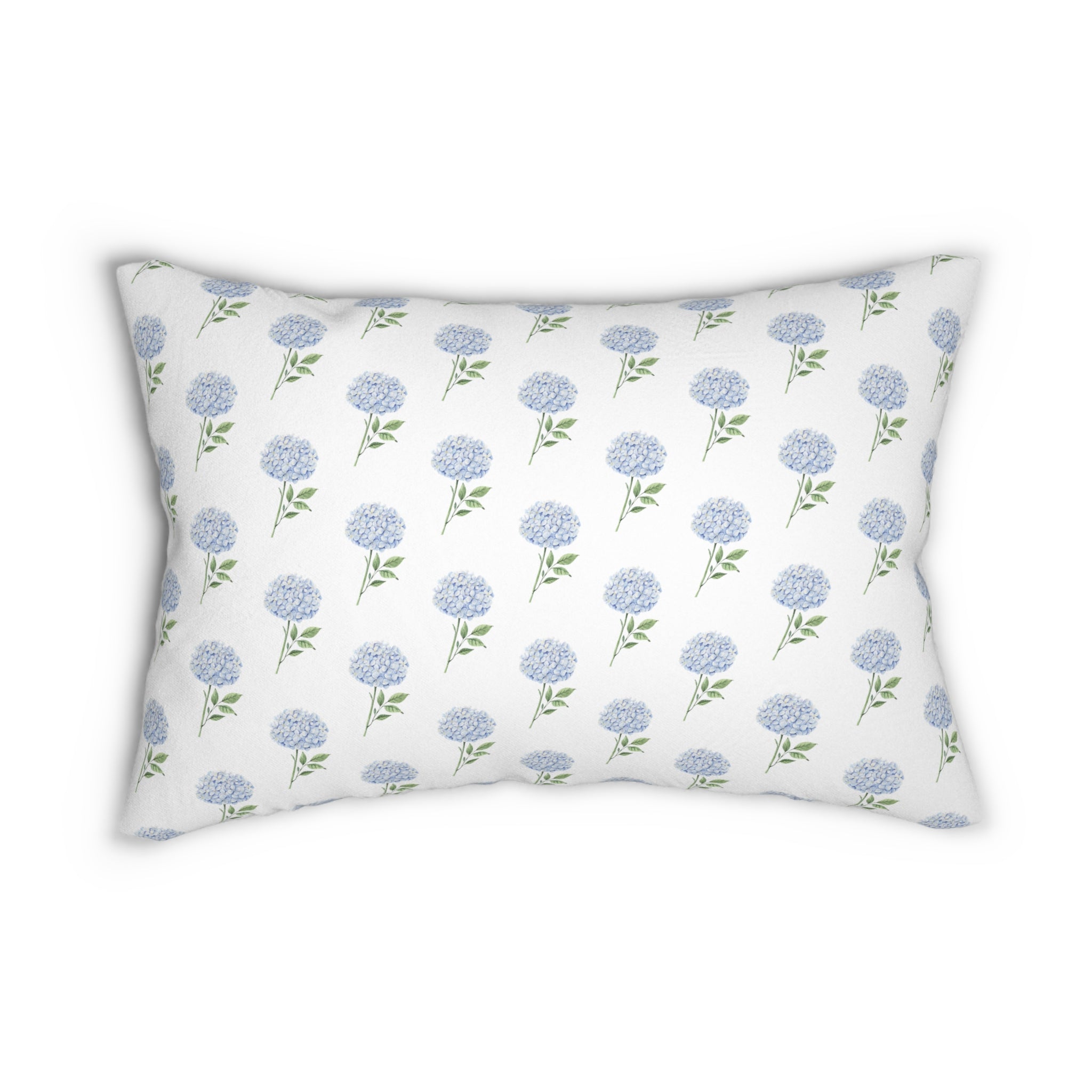 Hydrangea Lumbar Pillow with insert , 14" X 20"