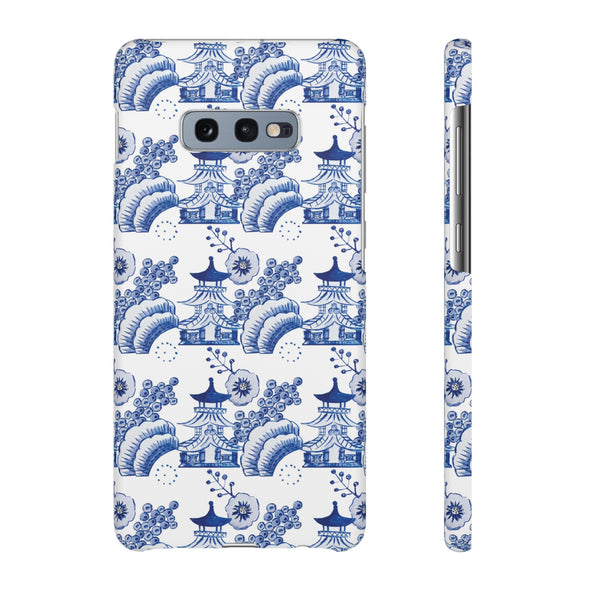 Chinoiserie Chic Toile Blue + White Phone Case