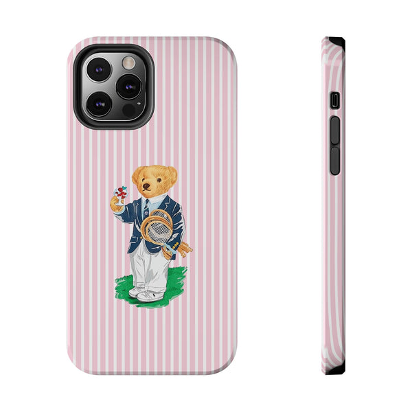 Preppy Teddy Bear Phone Case - Tough & Trendy Protection