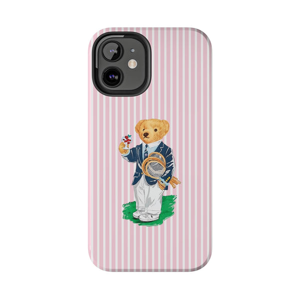 Preppy Teddy Bear Phone Case - Tough & Trendy Protection