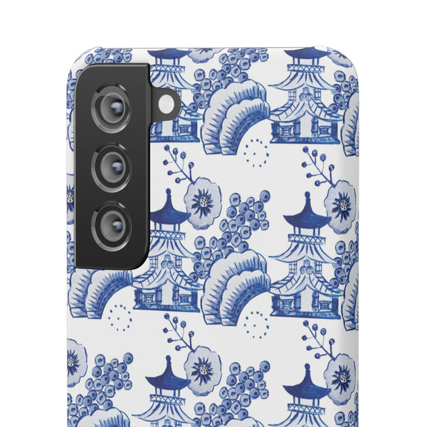 Chinoiserie Chic Toile Blue + White Phone Case