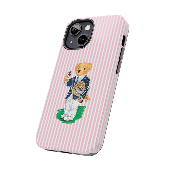 Preppy Teddy Bear Phone Case - Tough & Trendy Protection
