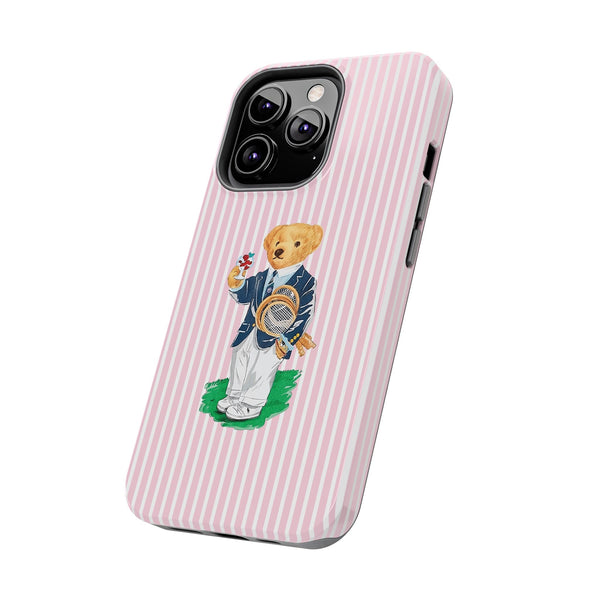 Preppy Teddy Bear Phone Case - Tough & Trendy Protection