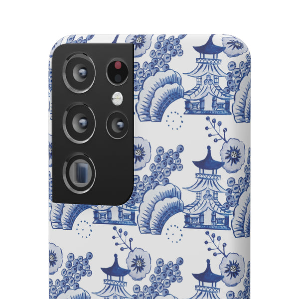 Chinoiserie Chic Toile Blue + White Phone Case