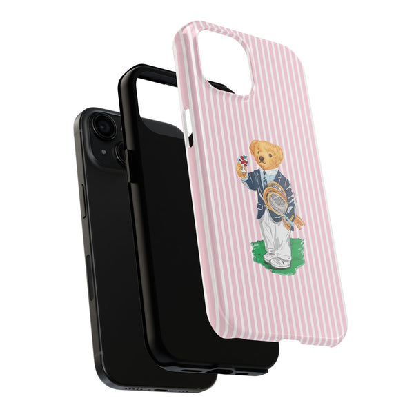Preppy Teddy Bear Phone Case - Tough & Trendy Protection