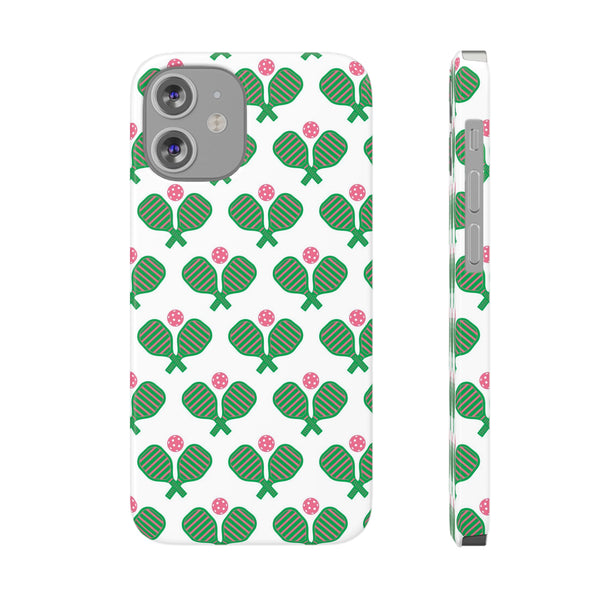 Pickle Ball Pickleball Lover Phone Case, Samsung,  iPhone Case Slim and Sleek, Preppy and Classic, Impact Resistant Shell