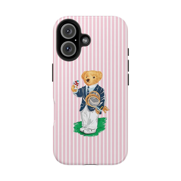 Preppy Teddy Bear Phone Case - Tough & Trendy Protection