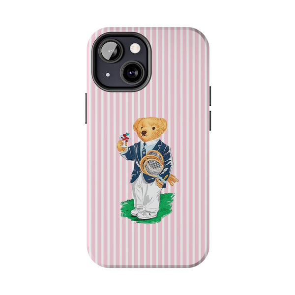 Preppy Teddy Bear Phone Case - Tough & Trendy Protection