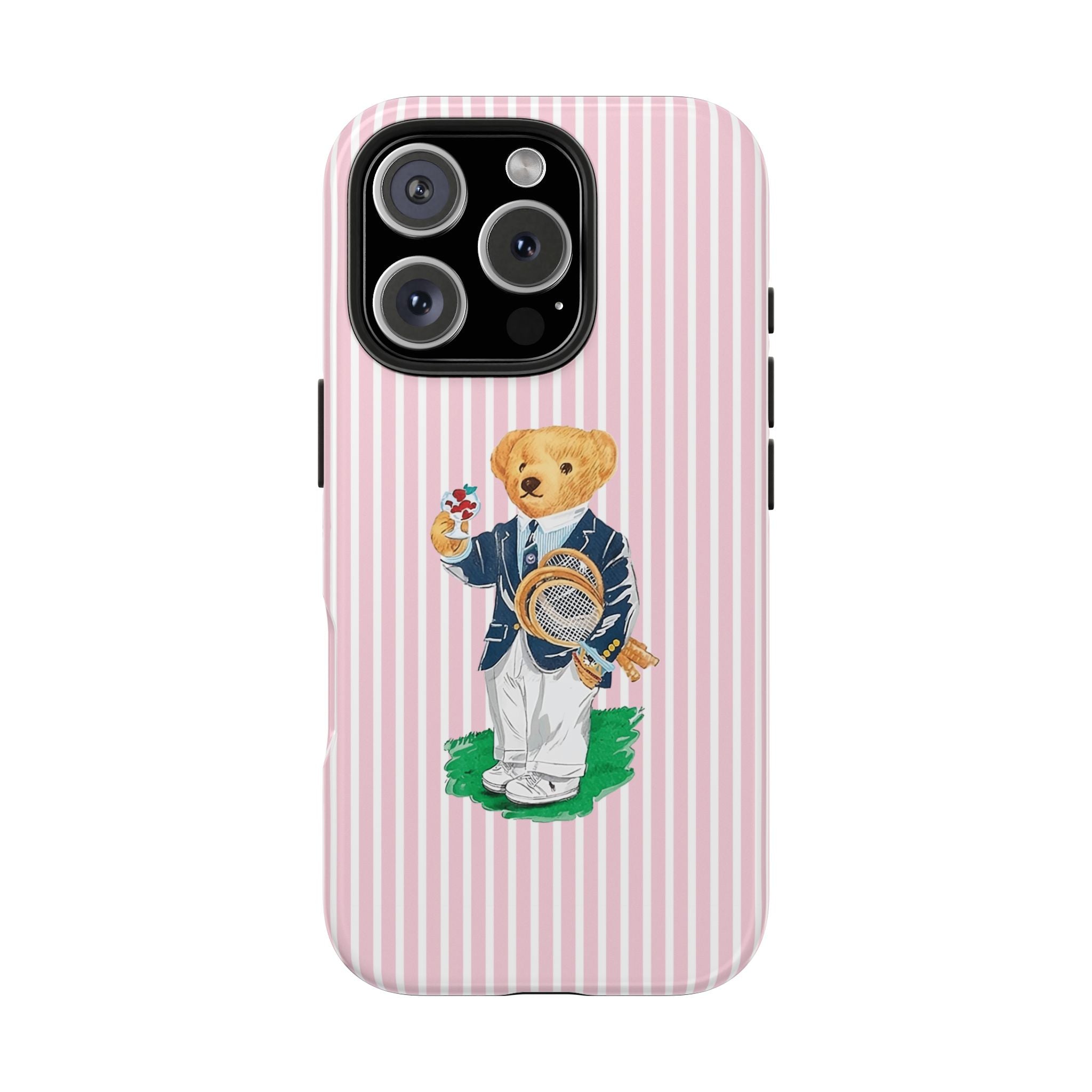 Preppy Teddy Bear Phone Case - Tough & Trendy Protection