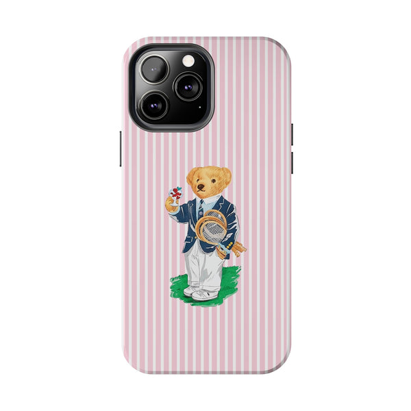 Preppy Teddy Bear Phone Case - Tough & Trendy Protection