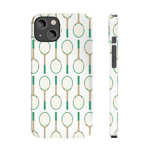 Vintage Tennis Racket in Green Phone Case Slim and Sleek, Preppy and C – prettyprinting.com Vintage Tennis Racket in Green Phone Case Slim and Sleek, Preppy and C – prettyprinting.com