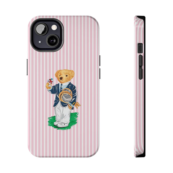 Preppy Teddy Bear Phone Case - Tough & Trendy Protection