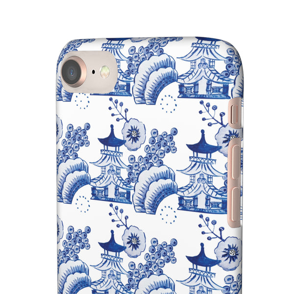 Chinoiserie Chic Toile Blue + White Phone Case