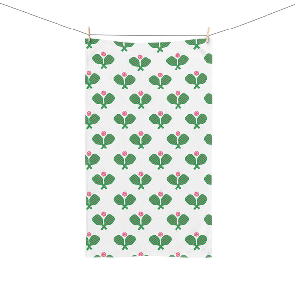 Pickleball Hand Towel in Pickle Ball Print