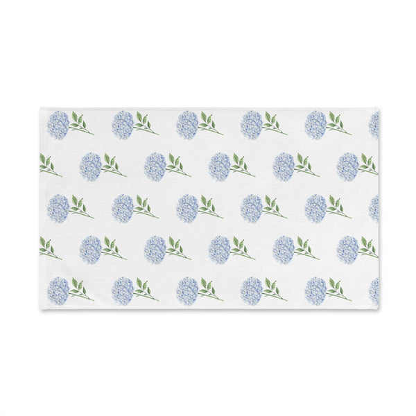 Hand Towel Hydrangea Lover Blue, for Powder Room, Bathroom, Absorbent, Stylish, Soft and Lightweight l Dorm, Tennis