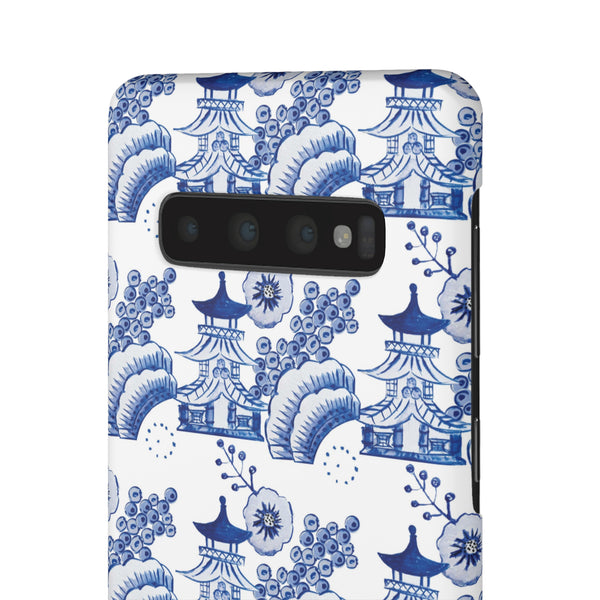 Chinoiserie Chic Toile Blue + White Phone Case