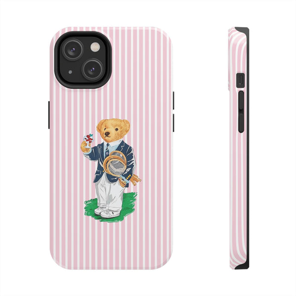 Preppy Teddy Bear Phone Case - Tough & Trendy Protection