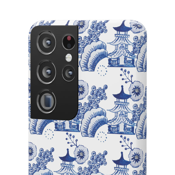 Chinoiserie Chic Toile Blue + White Phone Case