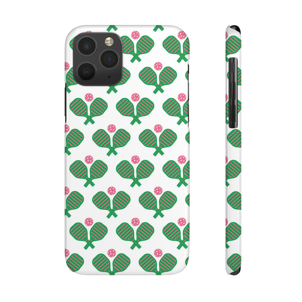 Pickle Ball Pickleball Lover Phone Case, Samsung,  iPhone Case Slim and Sleek, Preppy and Classic, Impact Resistant Shell