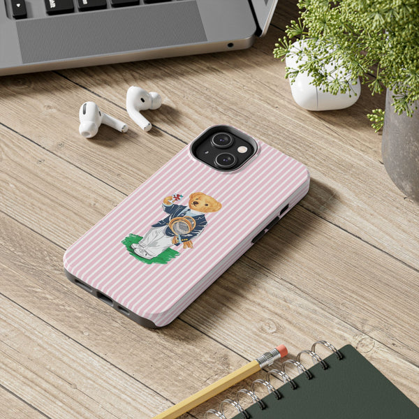 Preppy Teddy Bear Phone Case - Tough & Trendy Protection