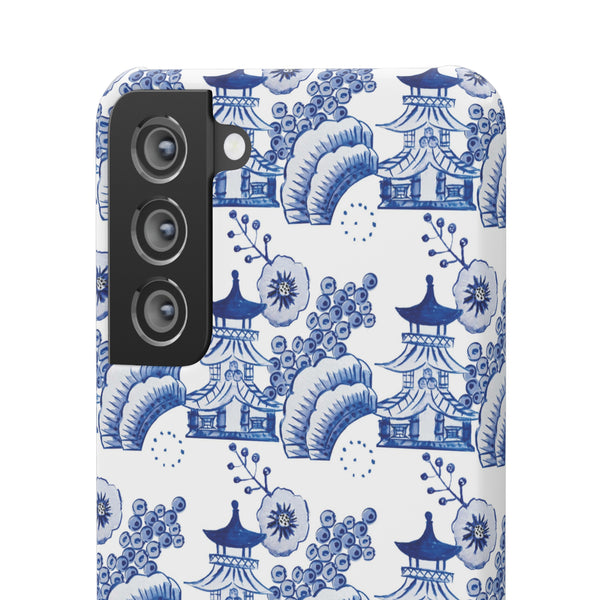 Chinoiserie Chic Toile Blue + White Phone Case