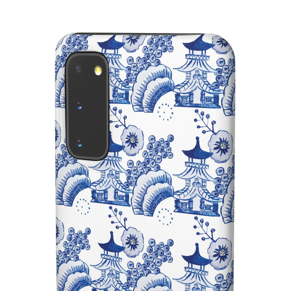 Chinoiserie Chic Toile Blue + White Phone Case