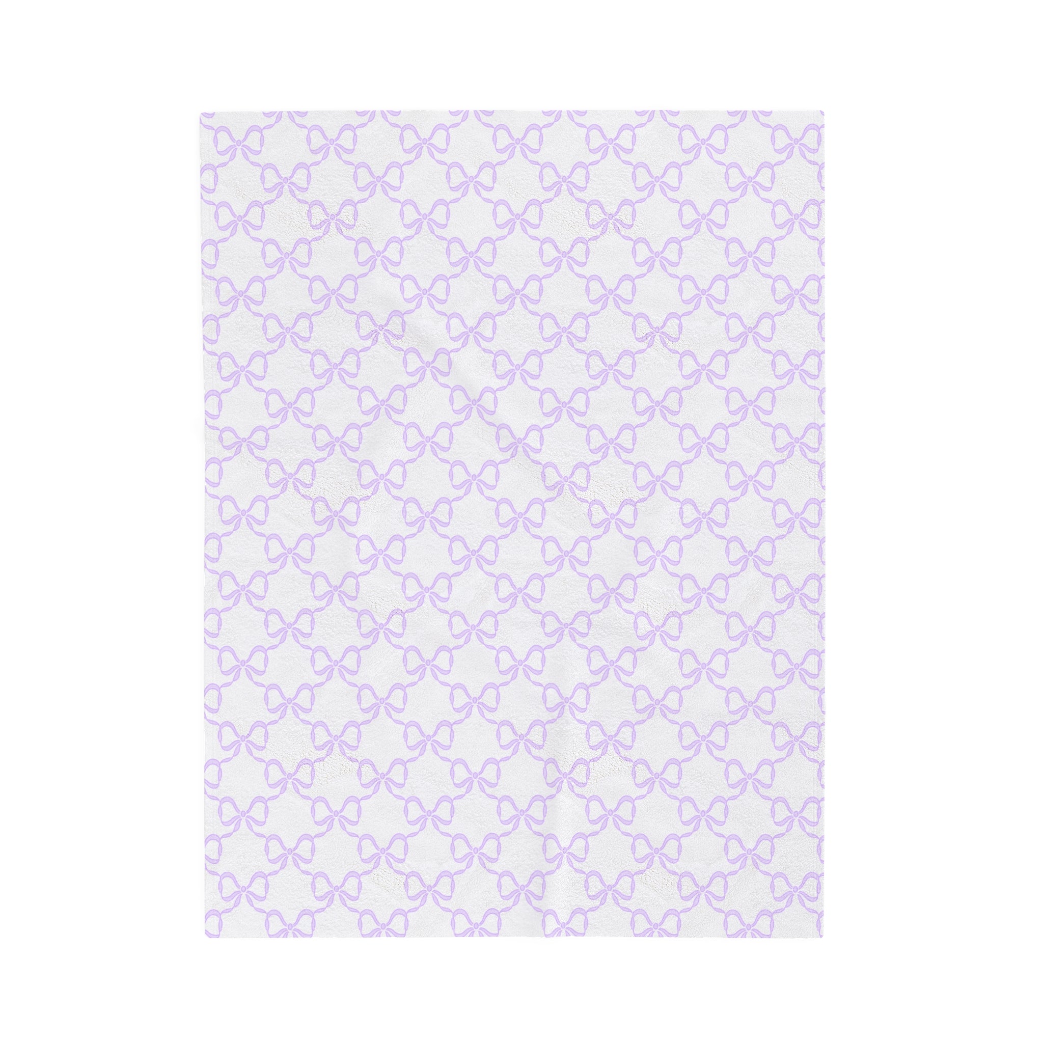 Blanket, Preppy lavender bow patter, 3 sizes