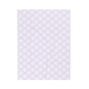 Blanket, Preppy lavender bow patter, 3 sizes