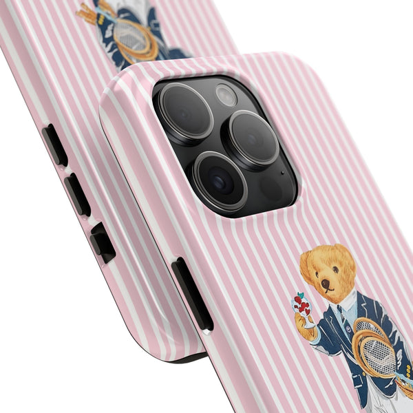 Preppy Teddy Bear Phone Case - Tough & Trendy Protection