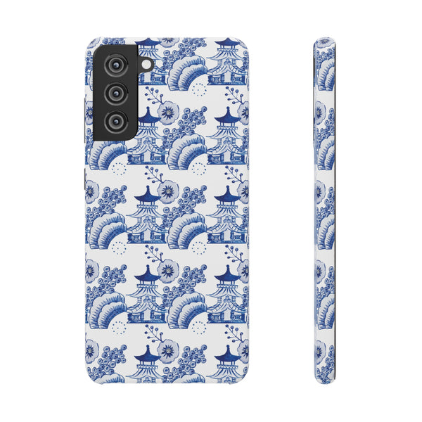 Chinoiserie Chic Toile Blue + White Phone Case