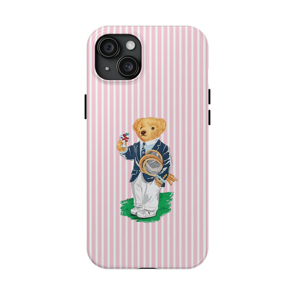 Preppy Teddy Bear Phone Case - Tough & Trendy Protection