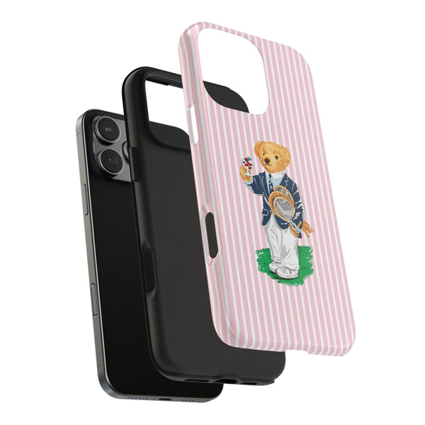 Preppy Teddy Bear Phone Case - Tough & Trendy Protection