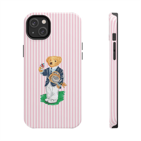 Preppy Teddy Bear Phone Case - Tough & Trendy Protection