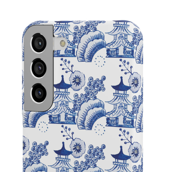 Chinoiserie Chic Toile Blue + White Phone Case