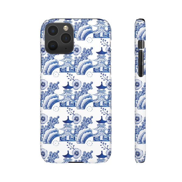 Chinoiserie Chic Toile Blue + White Phone Case