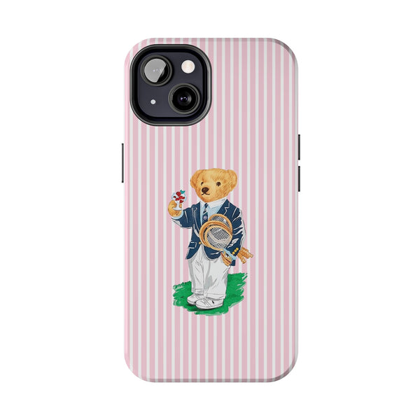 Preppy Teddy Bear Phone Case - Tough & Trendy Protection