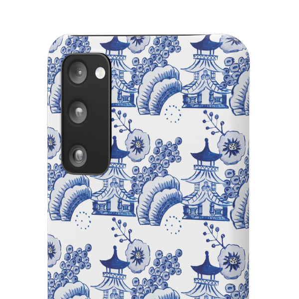 Chinoiserie Chic Toile Blue + White Phone Case