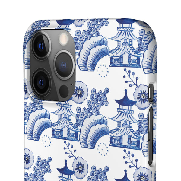 Chinoiserie Chic Toile Blue + White Phone Case